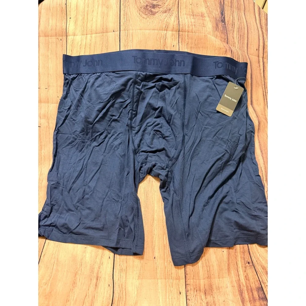 Tommy John Second Skin 8 Inch Boxer Brief Mens XXL Dress Blues Navy 10018571000